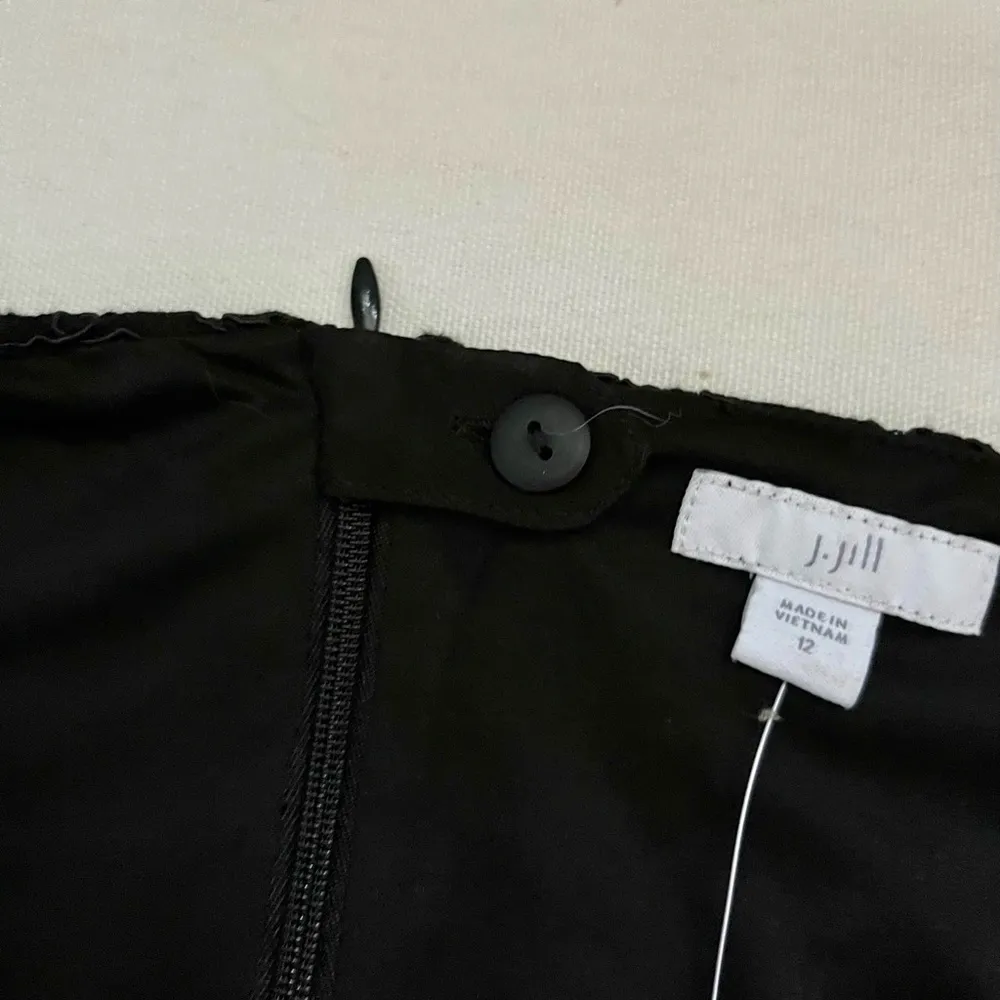 NWT J Jill Black Eyelet Professional Work Pencil Skirt Size 12 - Image 6