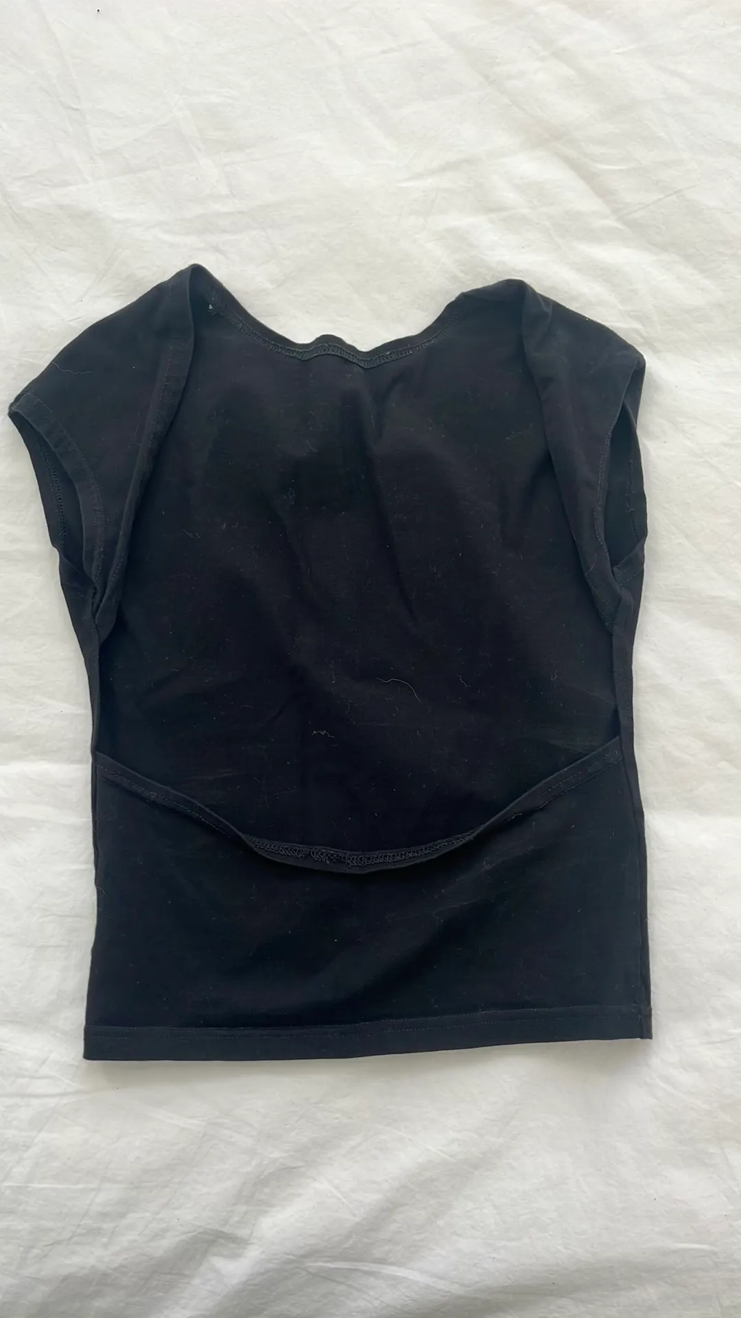 Open Back Black Shirt - Image 4