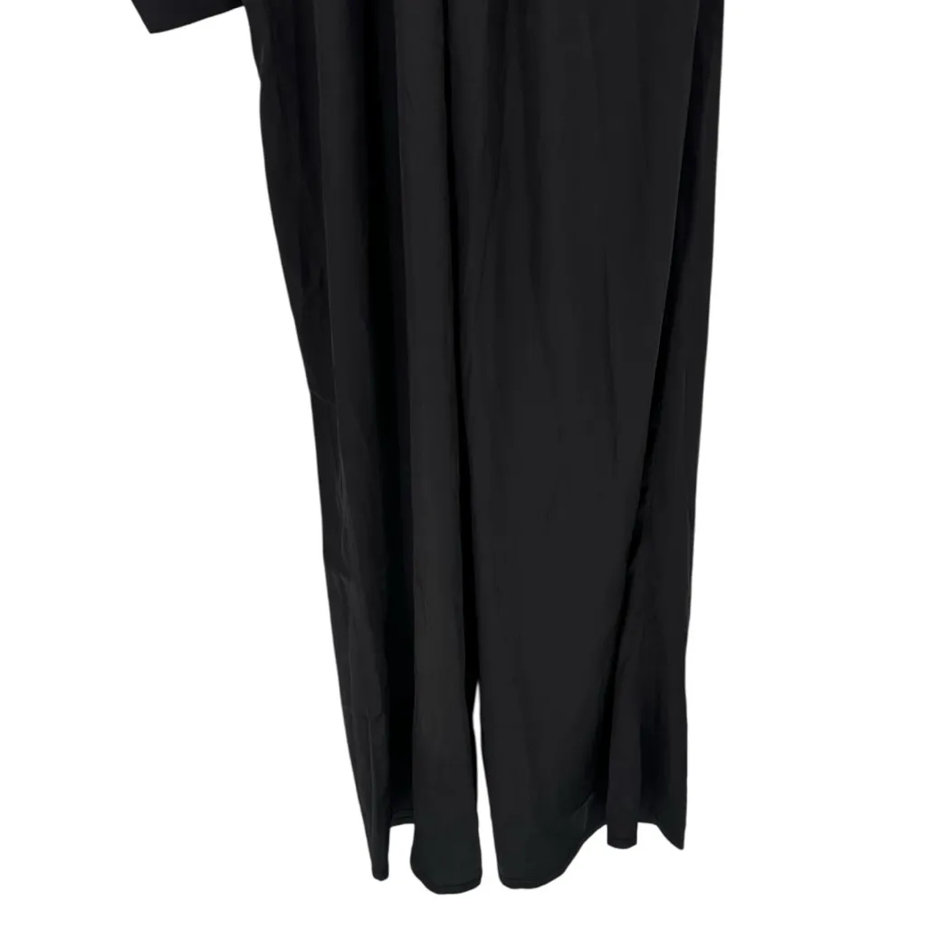 Sugarlips Corina Satin One Shoulder Jumpsuit size Small in Black Dressy Party - Image 7