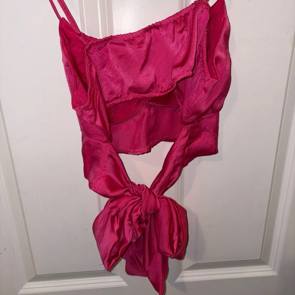 Altar'd State Vibrant Pink Tie-back Blouse - Image 3