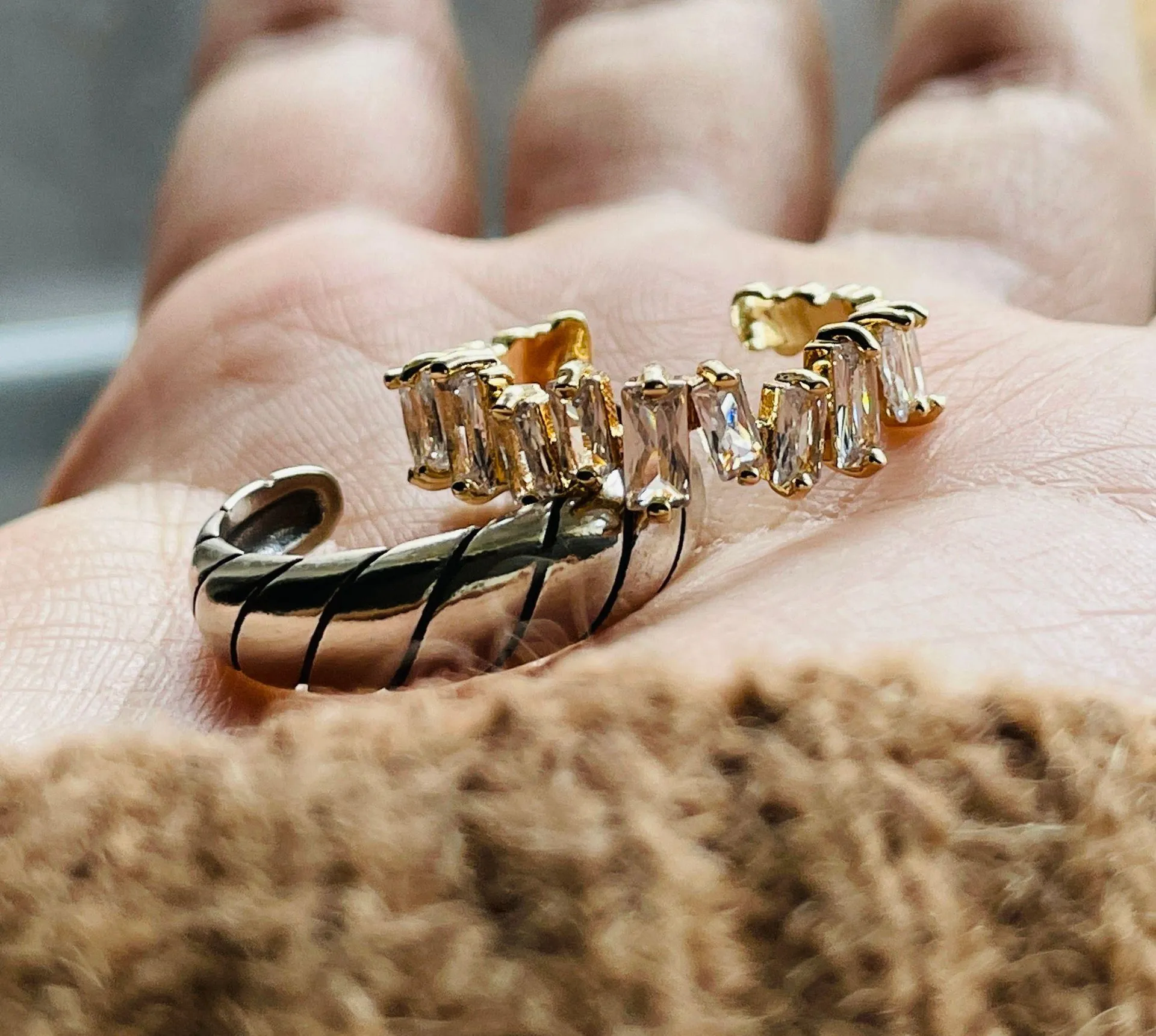 Sterling Silver Ring + CZ Ring Set Of 2 - Image 6