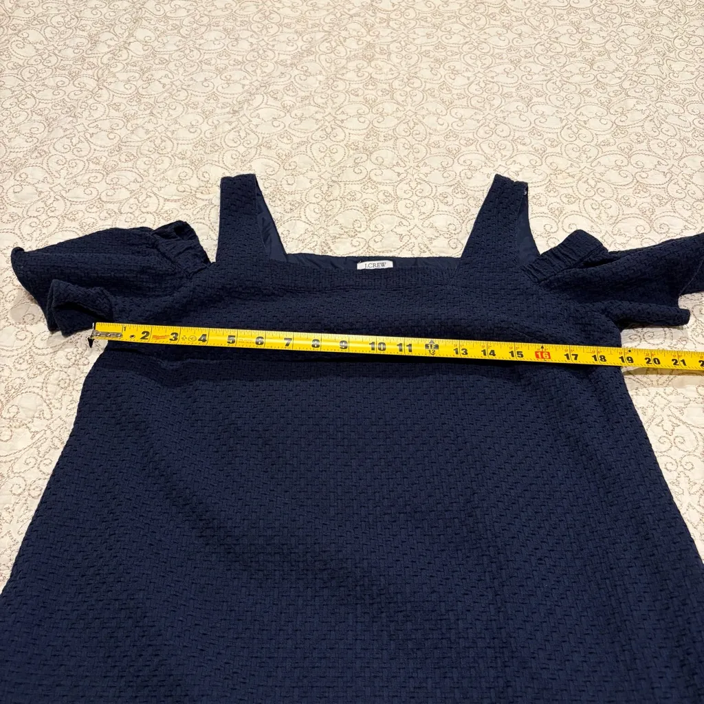 J. Crew Women’s Navy Dress Size Large - Image 5