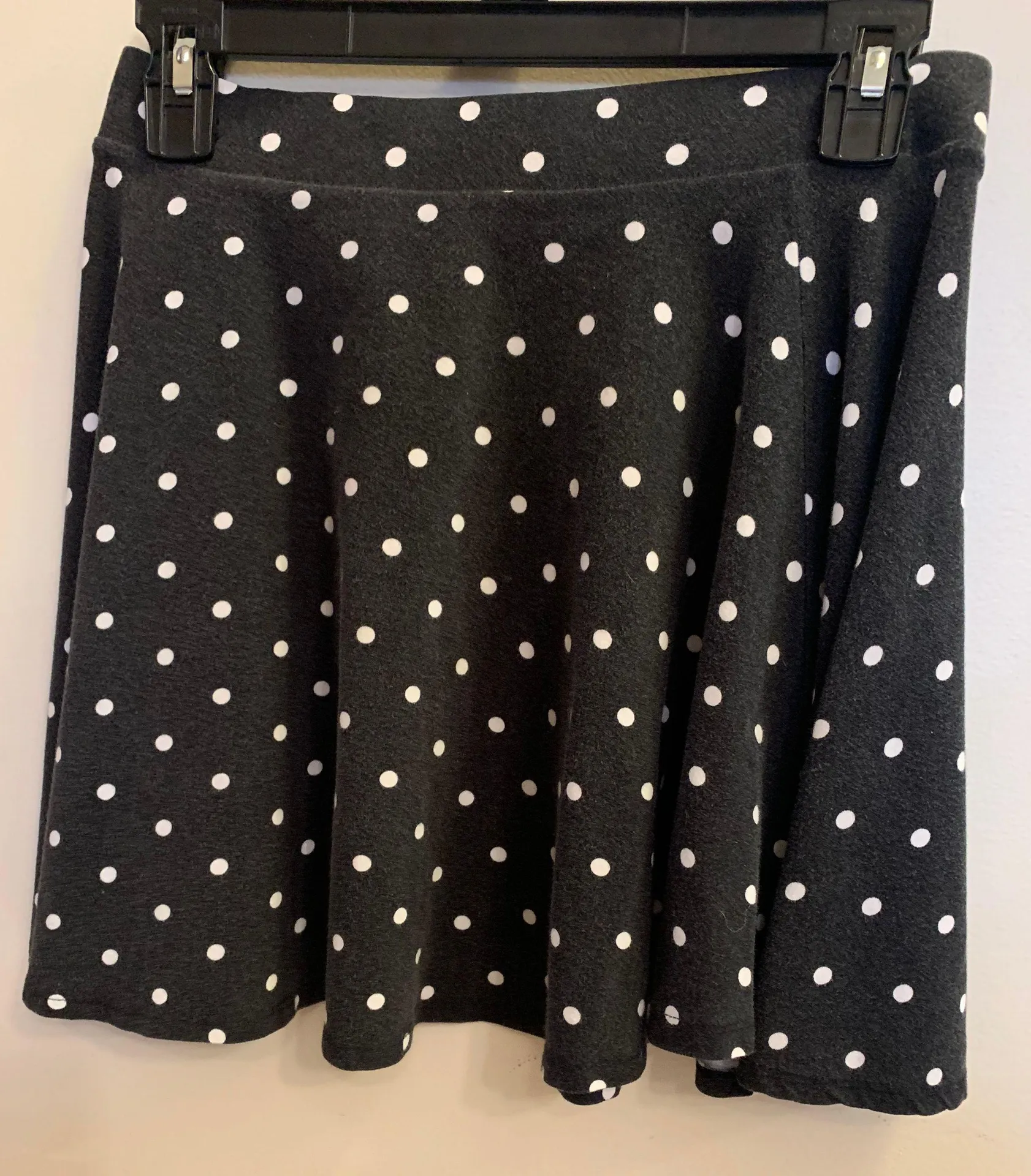 black and white polka dot skater skirt - Image 2