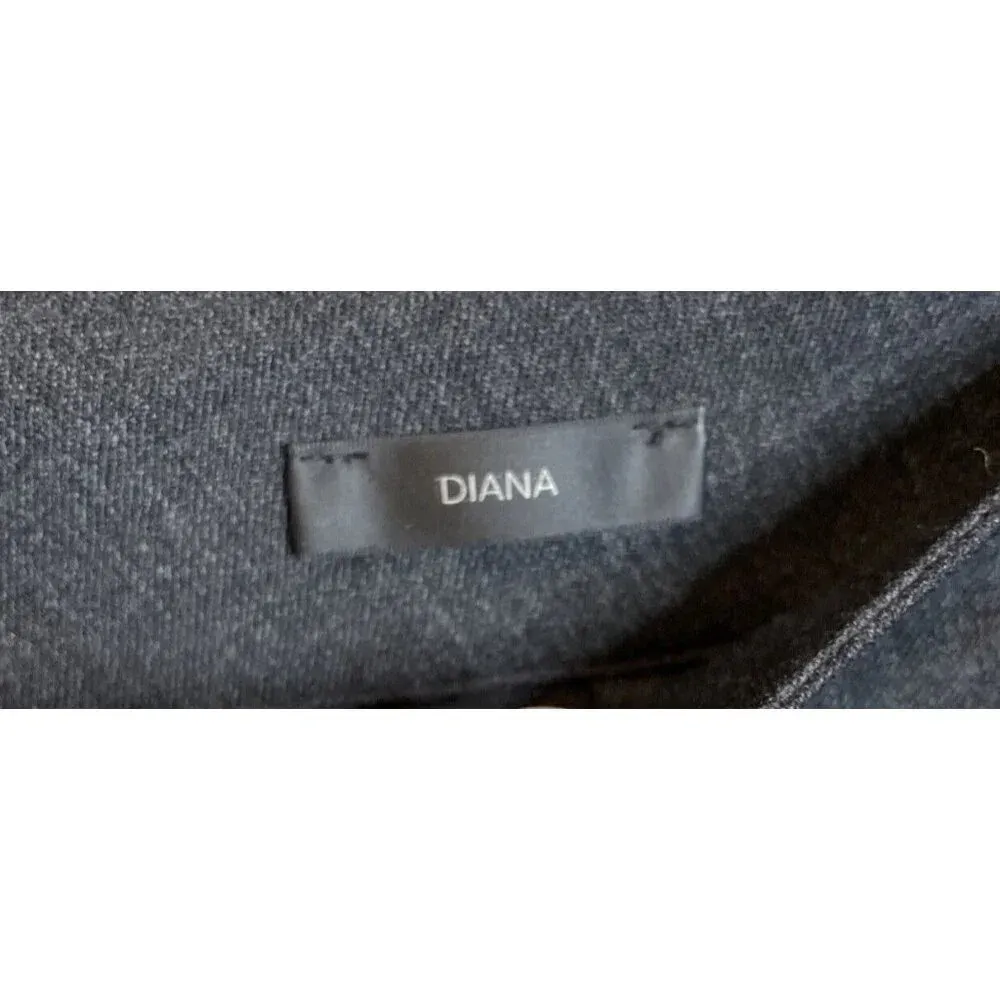St John Women’s 12 Diana Wool Blend Dress Pants‎ Wide Leg Pleated Gray High Rise - Image 7
