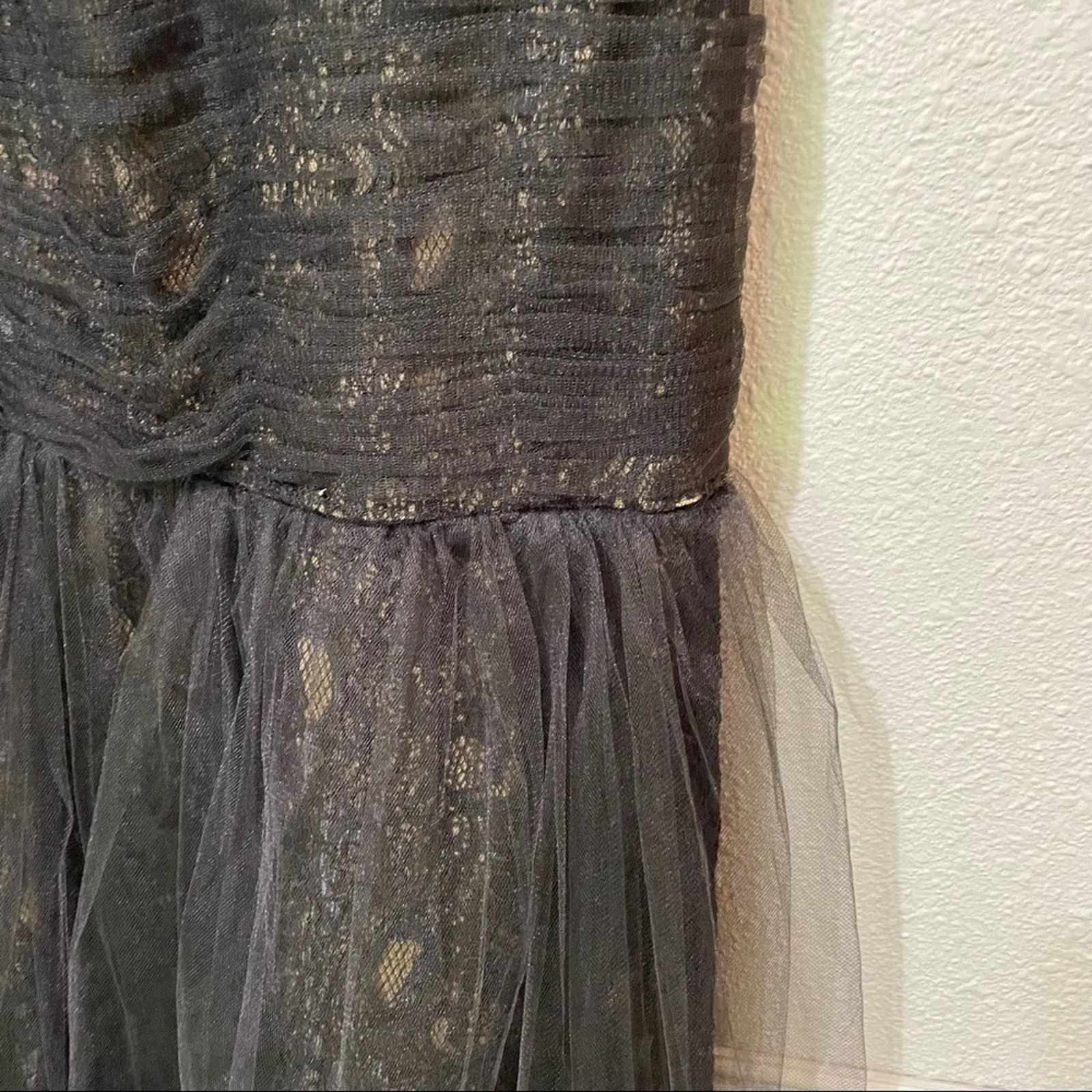 Monique Lhuillier Black Lace Sleeveless Mermaid Dress Formal Womens 0 Whimsigoth - Image 7