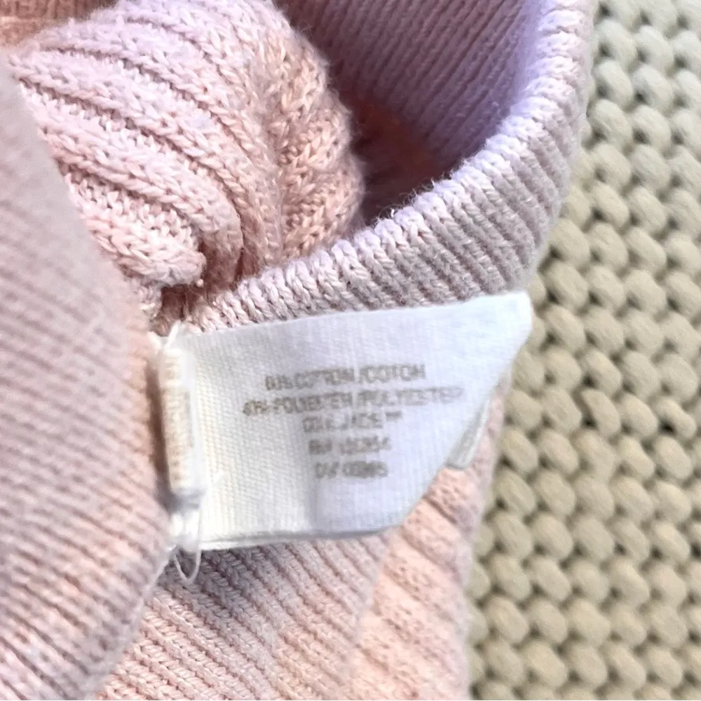 Skin Vanya Ribbed Knit Lounge Pants in Soft Pink Small - Image 9