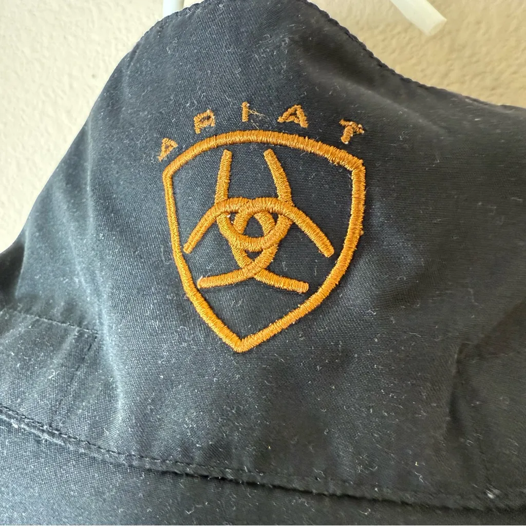 Vintage Ariat Chore Jacket Womens Small Black Coat Western Workwear 90s Y2K - Image 5