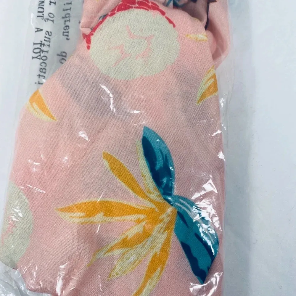 So Cloth Headbands Pink Tropical Pattern - Image 3