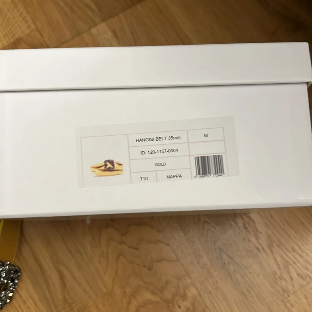 NWT MANOLO BLAHNIK gold Hangisi 35mm belt - Image 5