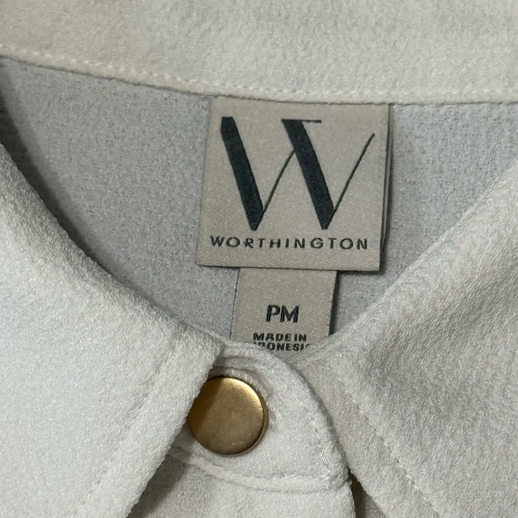 Worthington White Button-Up Blouse - Image 5