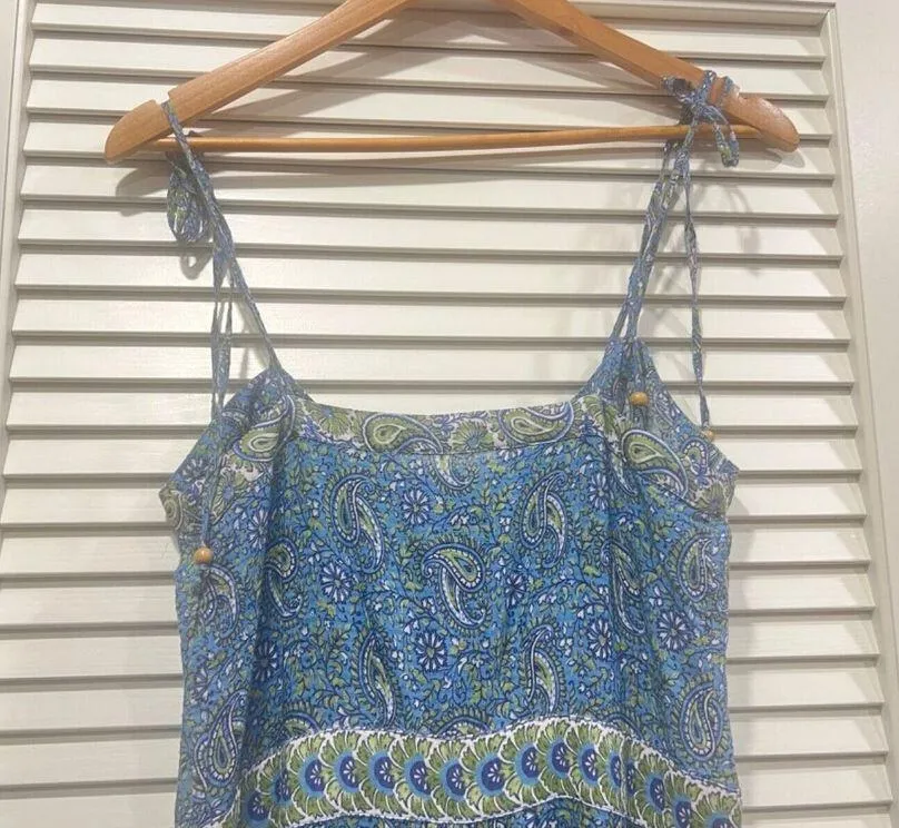 Veronica Beard Windansea Paisley Maxi Dress Blue Electric Multi Size XS NWT - Image 9