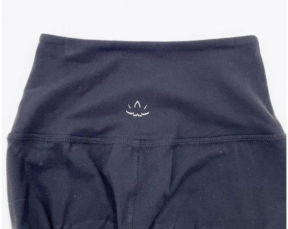 Beyond Yoga Back Me Up High Waisted 7/8 Yoga Leggings Jet Black Leopard Size XS - Image 6