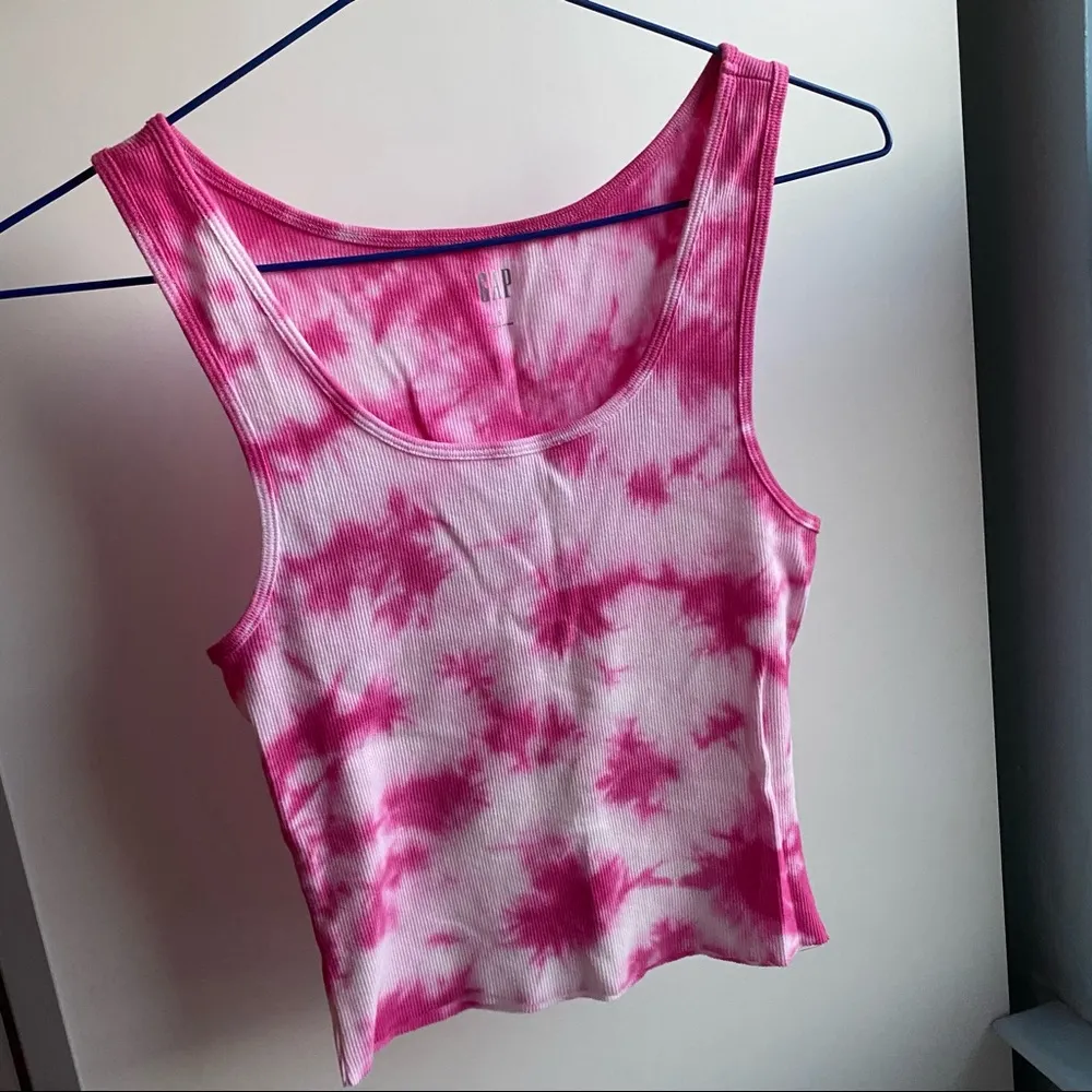 Pink tie dye tank top - Image 5