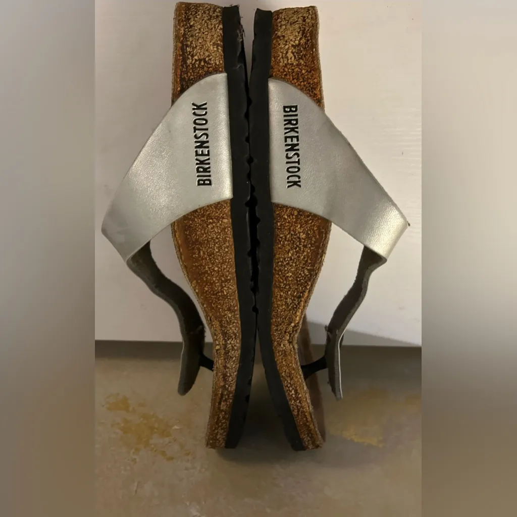 Birkenstock Silver Sandals - Image 4