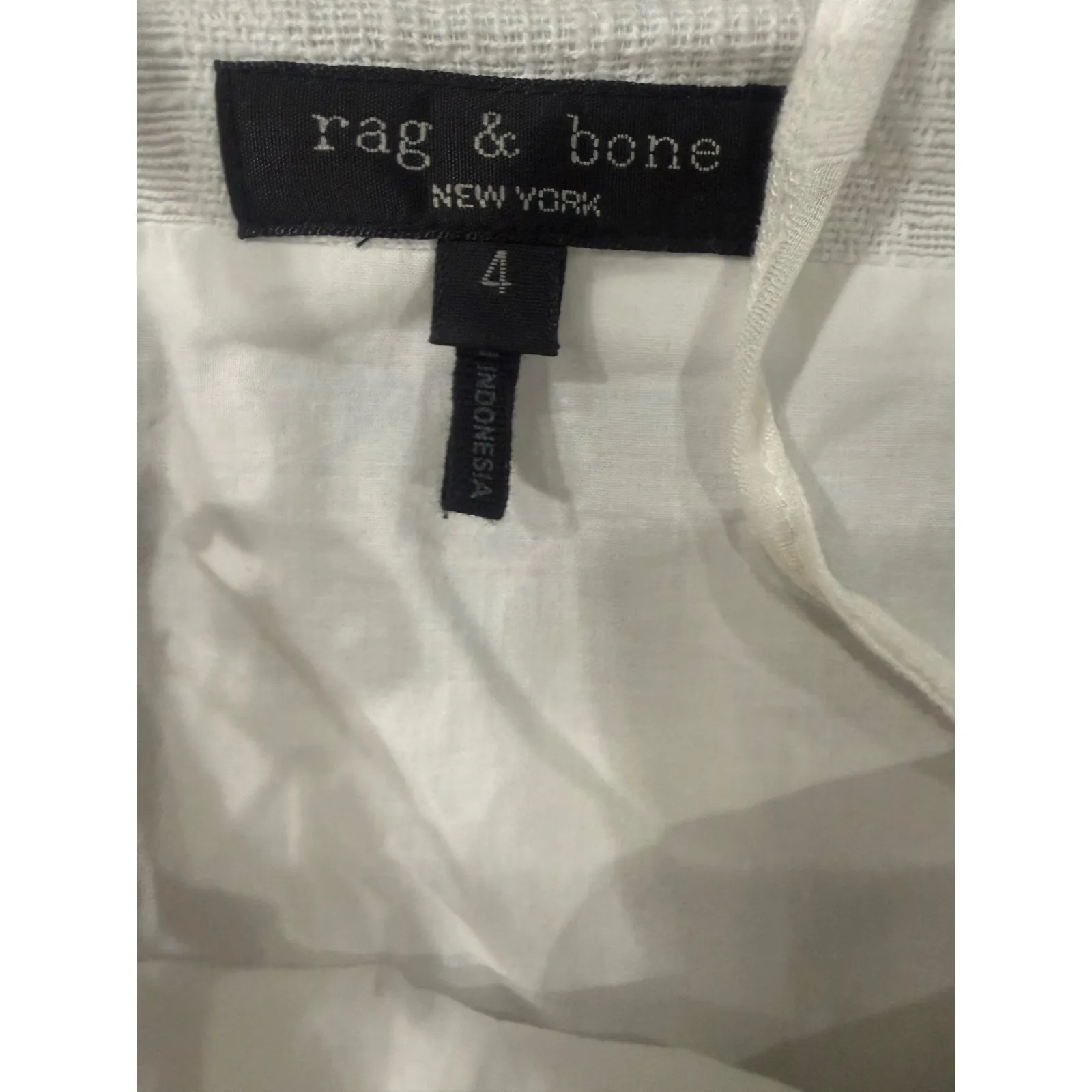 Rag & Bone Presley Plaid Midi Dress White Size 4 New - Image 5