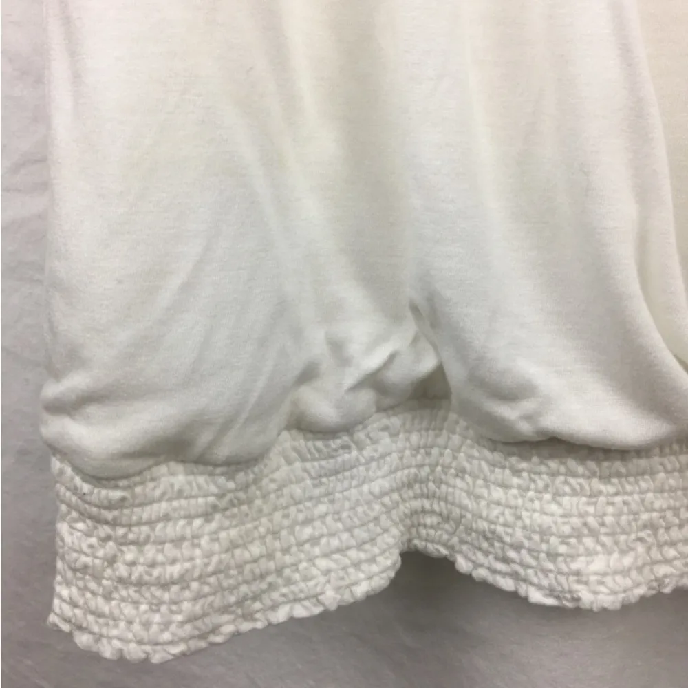 White Peasant Off Shoulder Blouse & Tank Top by White House Black Market M - Image 5