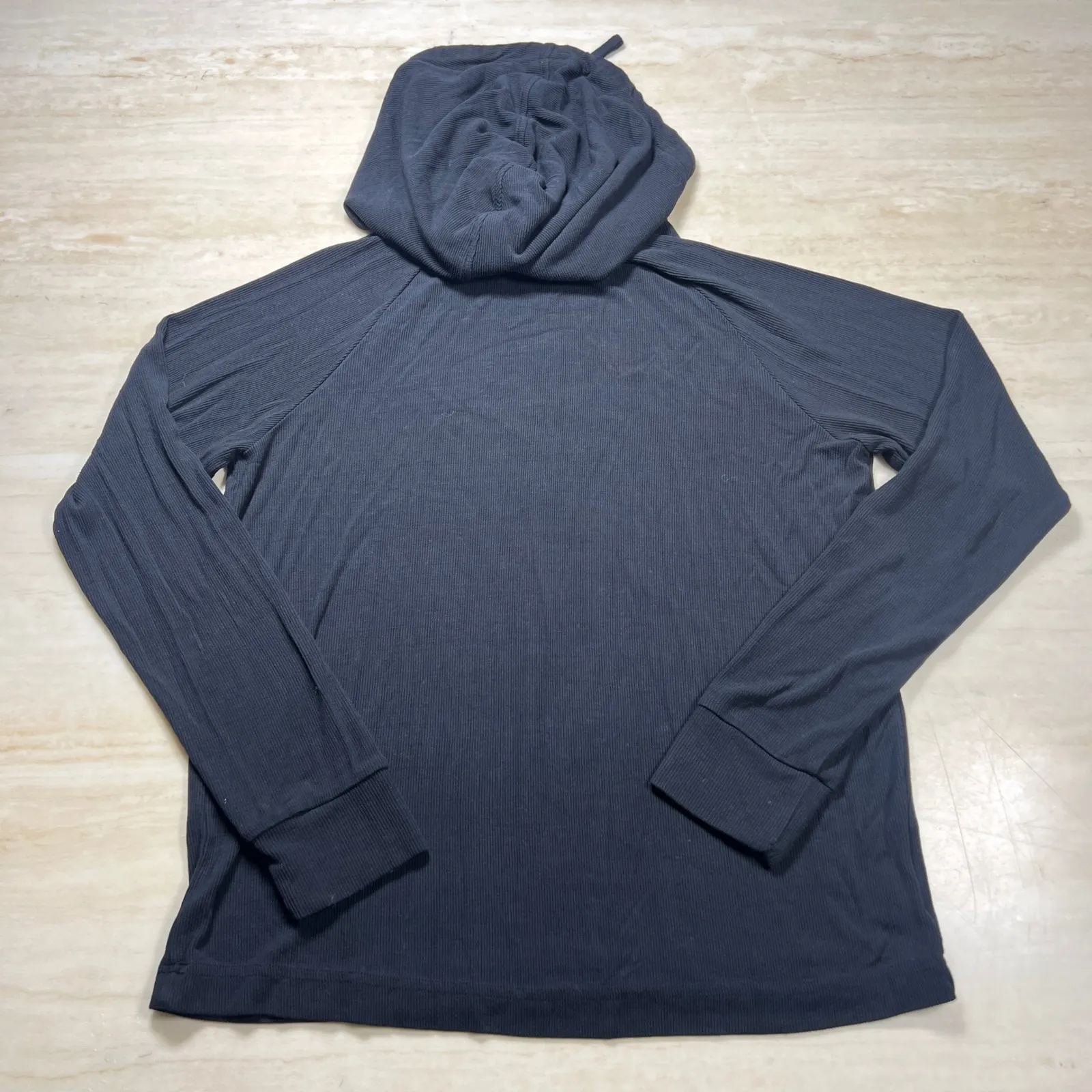 Cozy Earth Hoodie Long Sleeve Lightweight XS Black Pullover Athleisure Casual - Image 10