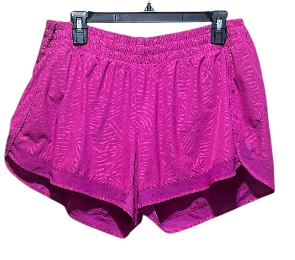 Athleta Printed Mesh Racer Run Short 4" Inseam in Fiji Magnolia Size XL - Image 7