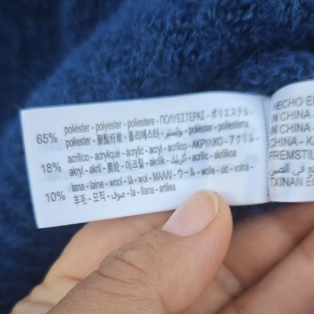 Zara Royal Blue Short Sleeve Sweater - Image 4