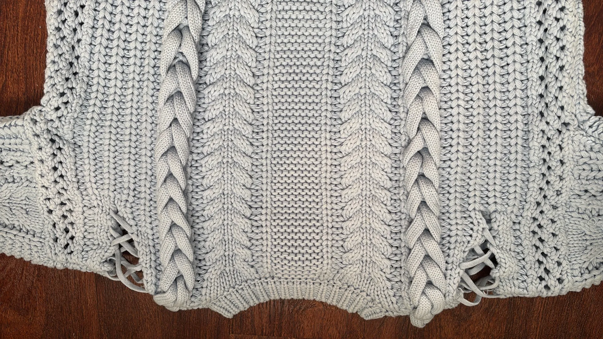 Forever 21 Baby Blue Knit Sweater - Image 3