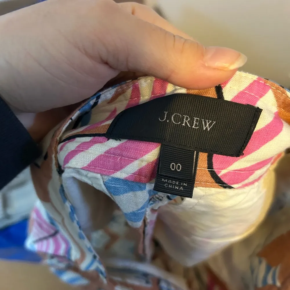 J.Crew Desert Oasis Tropical Linen Shorts - Image 3