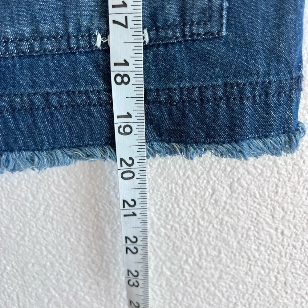 Pilcro  Women’s Denim Embroidered Patchwork Drawstring Skirt - Image 8