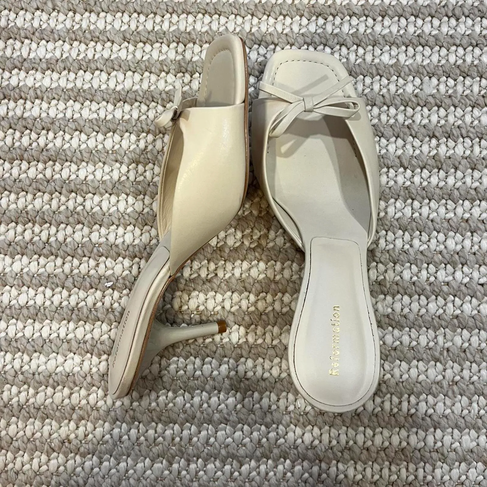 REFORMATION Clementine Heeled Mule Sandal - Image 5