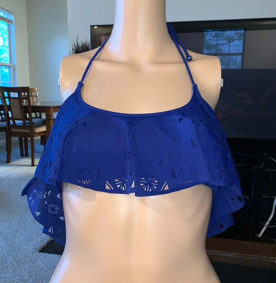 Flounce Bandeau Top Pink VS Swimsuit  - Image 3