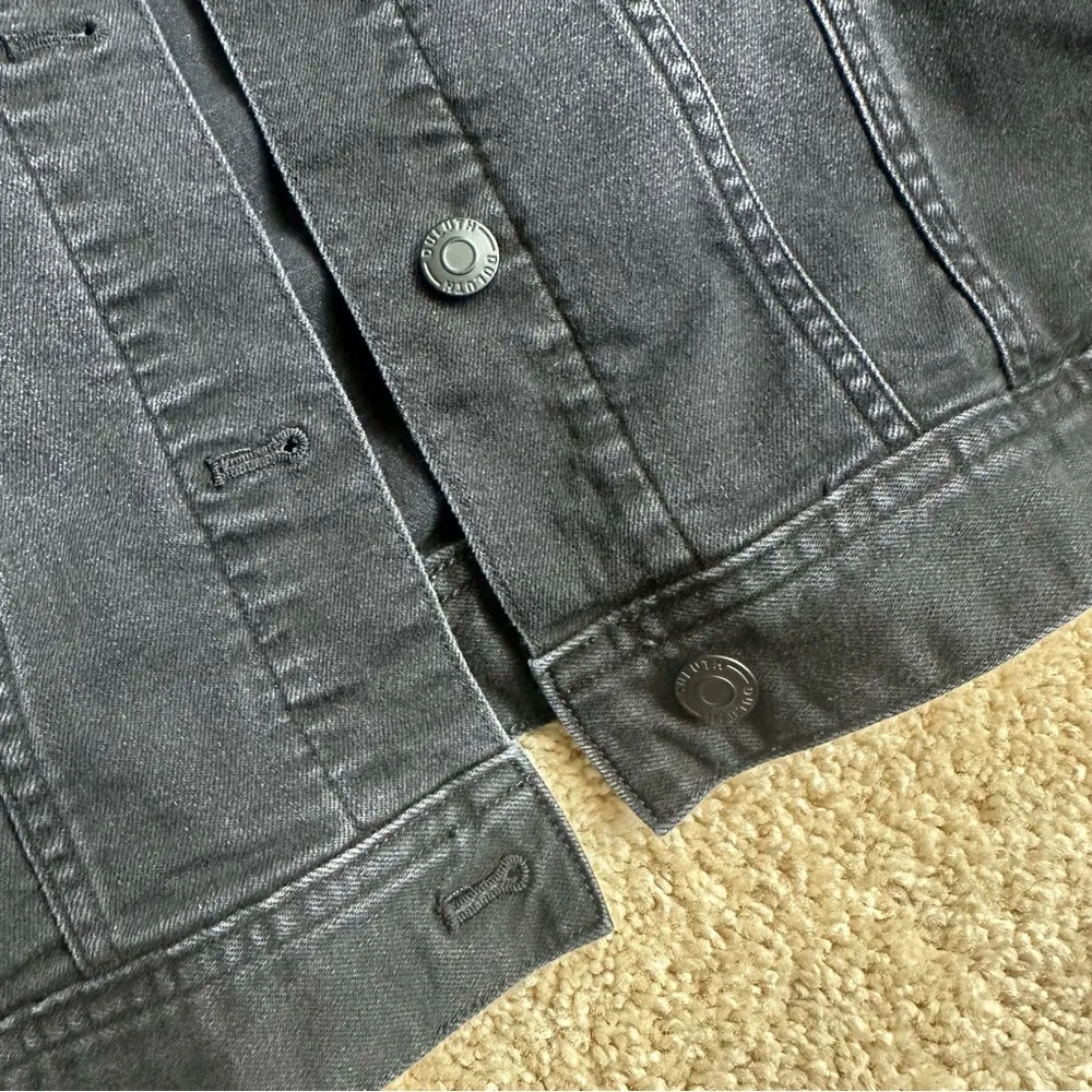 Duluth Trading Co Black Jean Jacket Timeless Design - Image 3