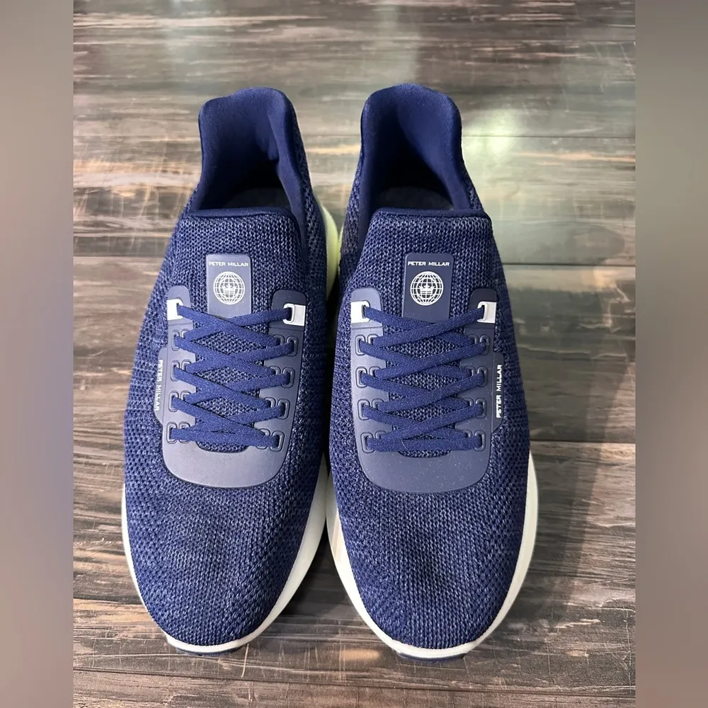 Peter Millar Crown Sport Hyperlight Apollo Sneaker Shoes Navy Women's 8 LF22EF11 - Image 3