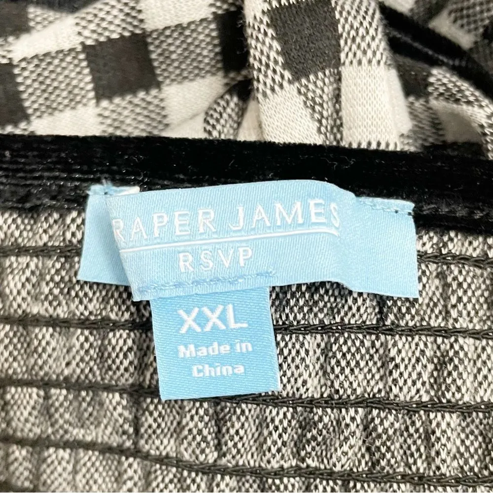 NWT Draper James Sleeveless Knot-Waist Midi Dress Black & White Gingham Size XXL - Image 10