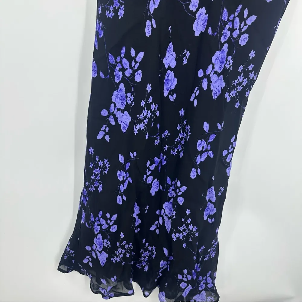 Vintage Y2K Black Mini Dress Size 6 Fairycore Whimsical Early 2000s - Image 5