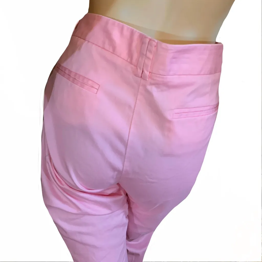 NEW YORK & COMPANY PINK COTTON & SPANDEX CROPPED TROUSERS (18) - Image 7