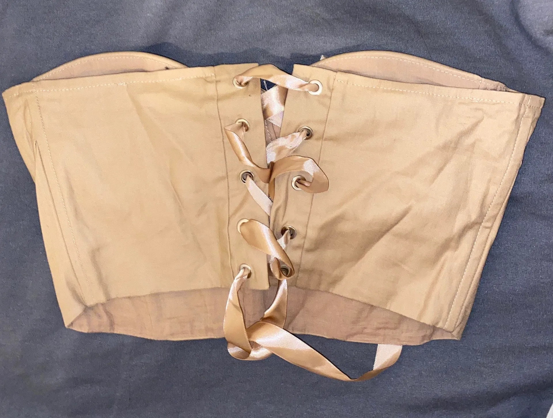 SheIn Tan Bustier Top - Image 2