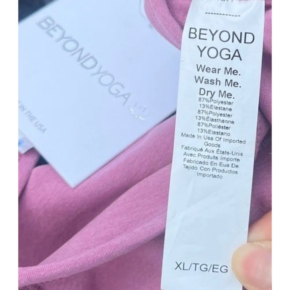 Beyond Yoga Spacedye Slim Racerback Sports Bra Orchid Blossom Heather Women’s XL - Image 9