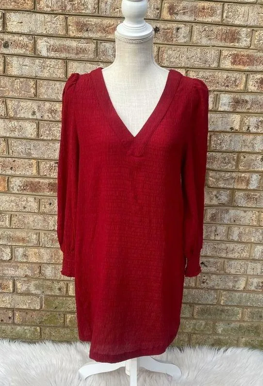 BB Dakota Ruston Textured Long Sleeve Mini Dress - Image 3