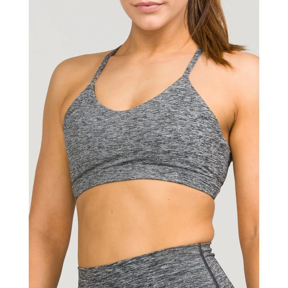 IAB MFG NWT Namaste Strappy Sports Bra in Heather Charcoal Size Medium Gray - Image 3