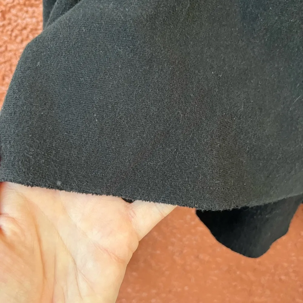 Champion Pullover Hoodie Womens XXL Black Solid Drawstring Cropped Reverse Weave - Image 3