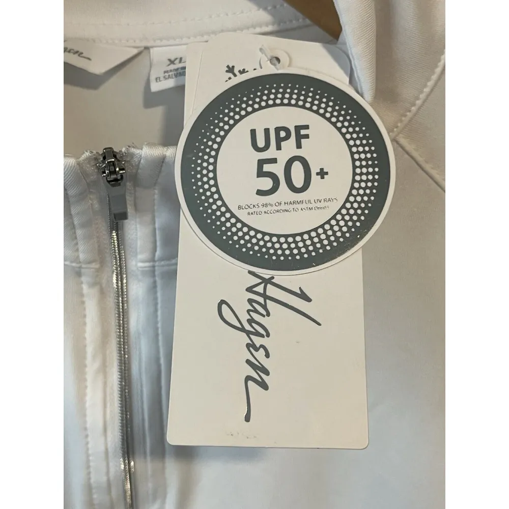 Lady Hagen Jacket Womens XL White Pull Over Quarter Zip UV Long Sleeve Golf NWT - Image 7