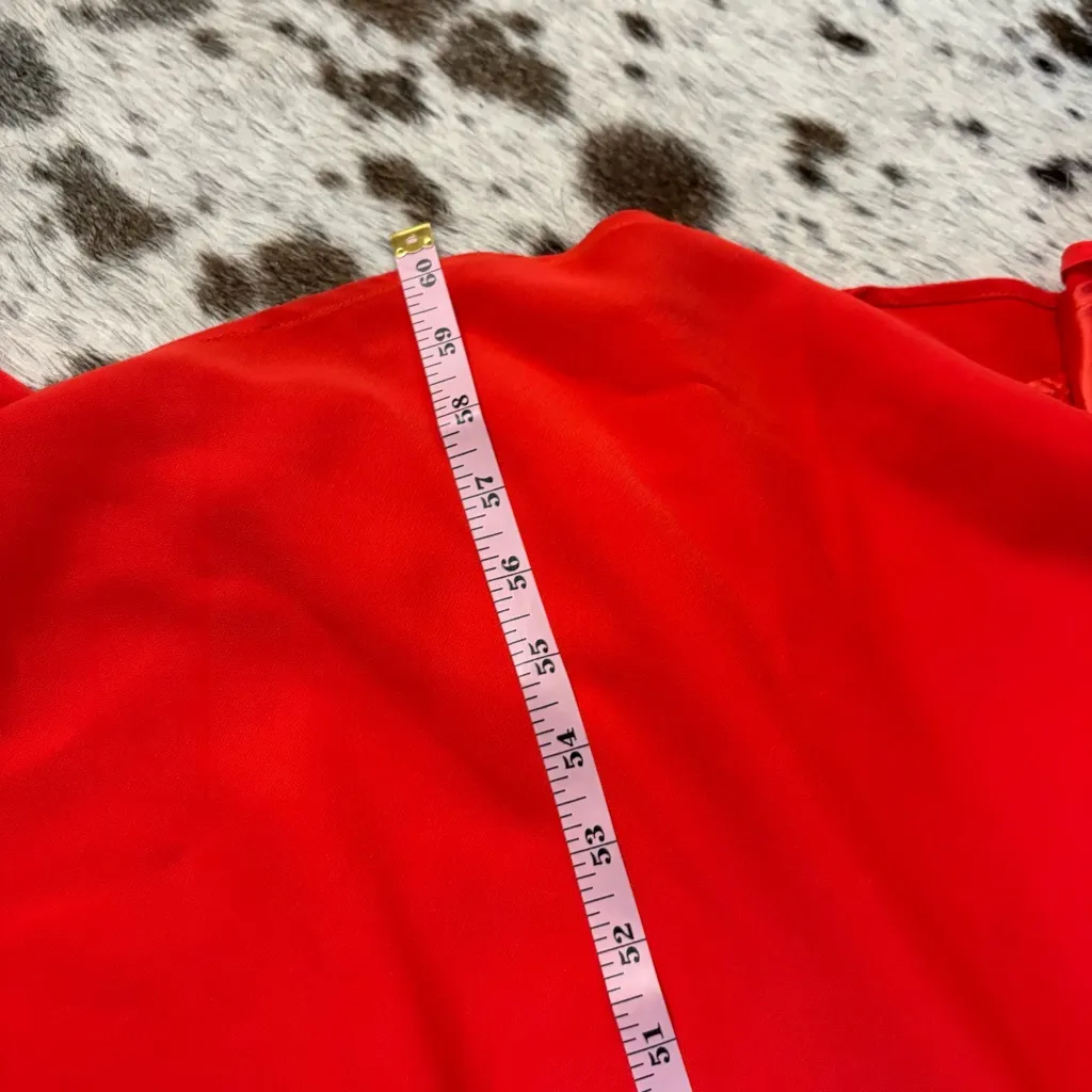 JILL JILL‎ STUART Iva Crepe Maxi Dress In Red Size 8 Formal - Image 11