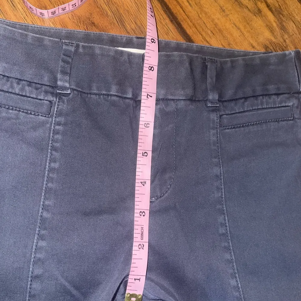 LOFT Outlet Skinny Ankle Petite Chino Pants Womens Size 0P Gray Cotton Tapered - Image 5