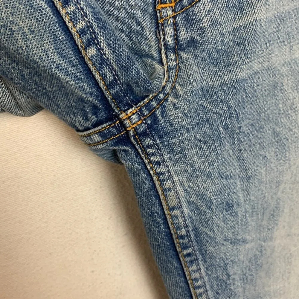 Boyish womens size 26 Tommy jeans in Gilda relaxed raw hem revolve denim distres Blue - Image 8