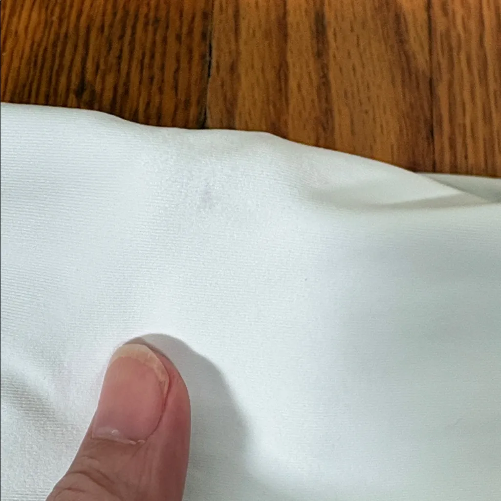 Bleu by Rod Beattie Foldover Hipster Bikini Bottoms Swimsuit White 8 NWT- flaw‎ - Image 4