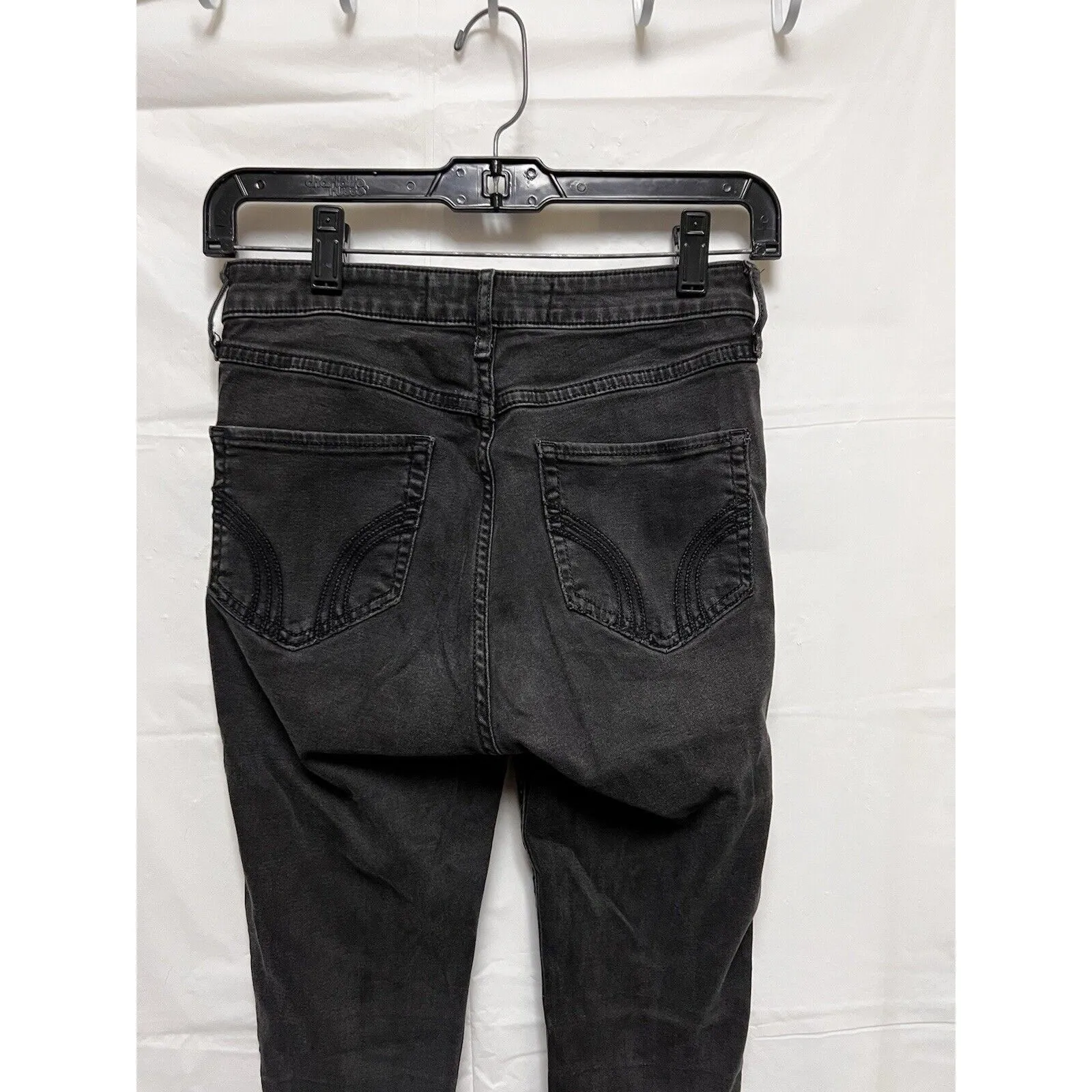 DEB Hollister Jean Women’s Size‎ 3S W25 L24 25x24 3 Short Legging Black High - Image 4