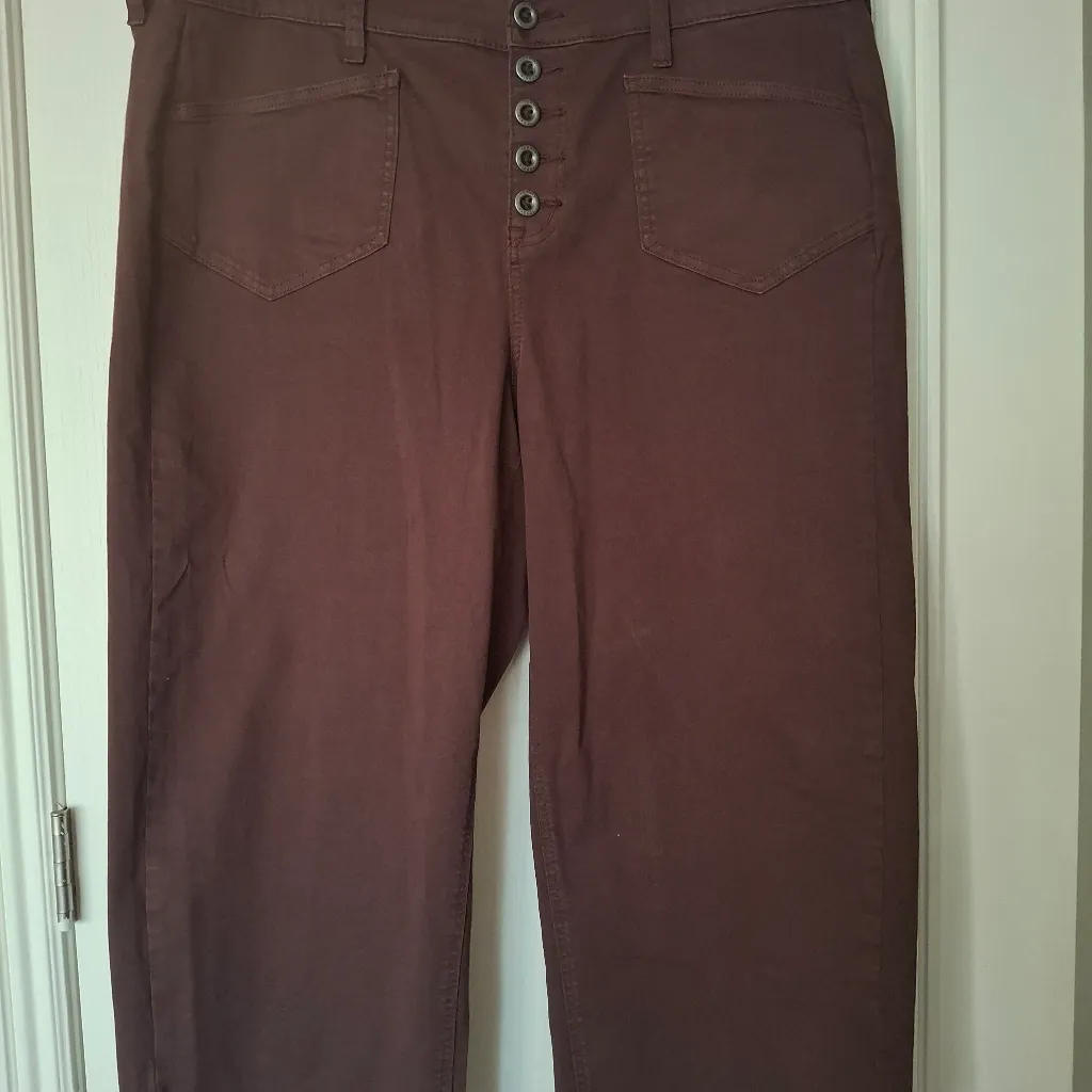 Torrid Sz 18 Brown Button-Up Wide-Leg Pants - Image 3