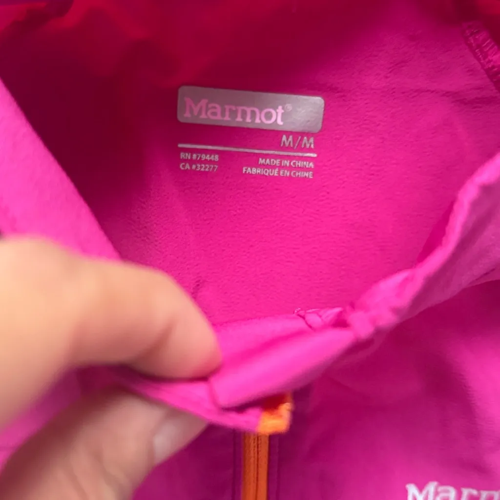 Marmot Women's Vibrant Pink Jacket Size Medium Women’s Training Windbreaker - Image 4