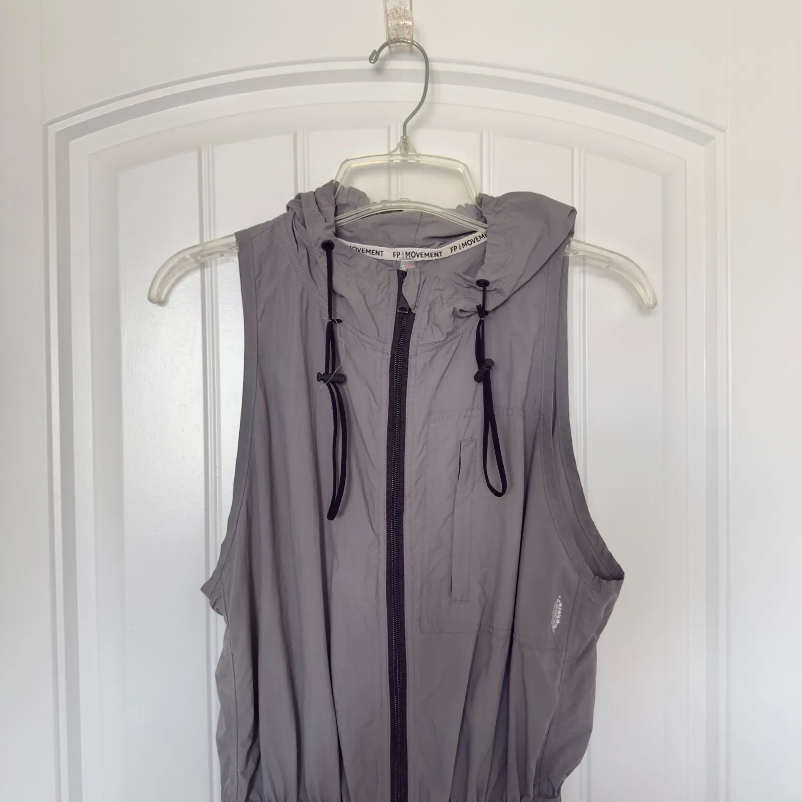 Free People Movement XS Gray Hike Race‎ Runsie Romper Size 28 - Image 5