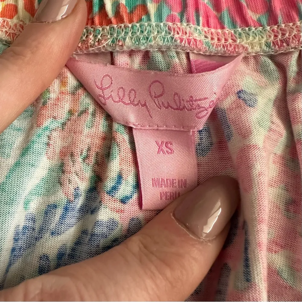 Lilly Pulitzer Windsor Strapless Dress In Electric Feel Leaf Floral - Image 4