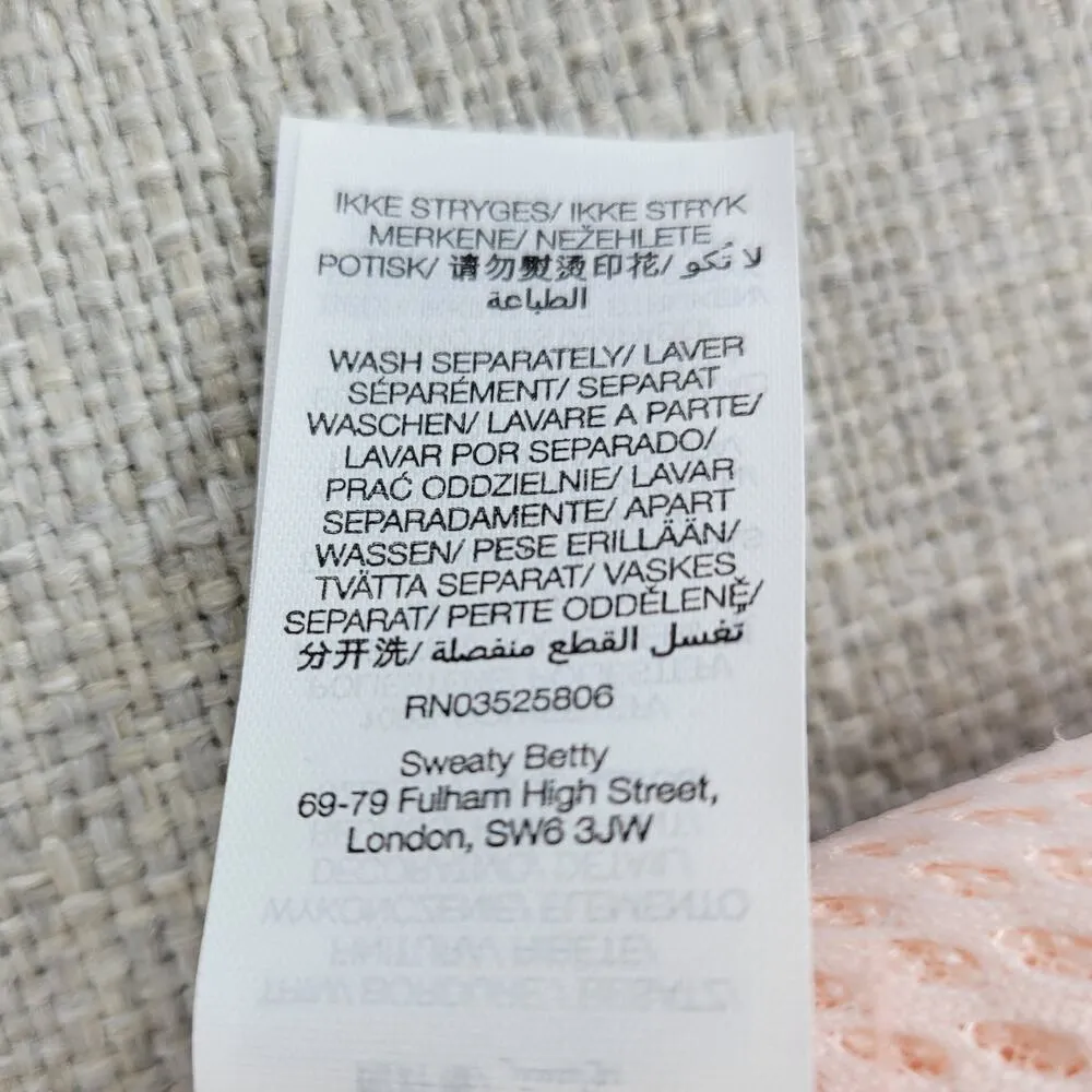 Sweaty Betty Womens Jacket 4 Tulle Pink Soft Touch Pennine Zip Through Fleece NW - Image 16