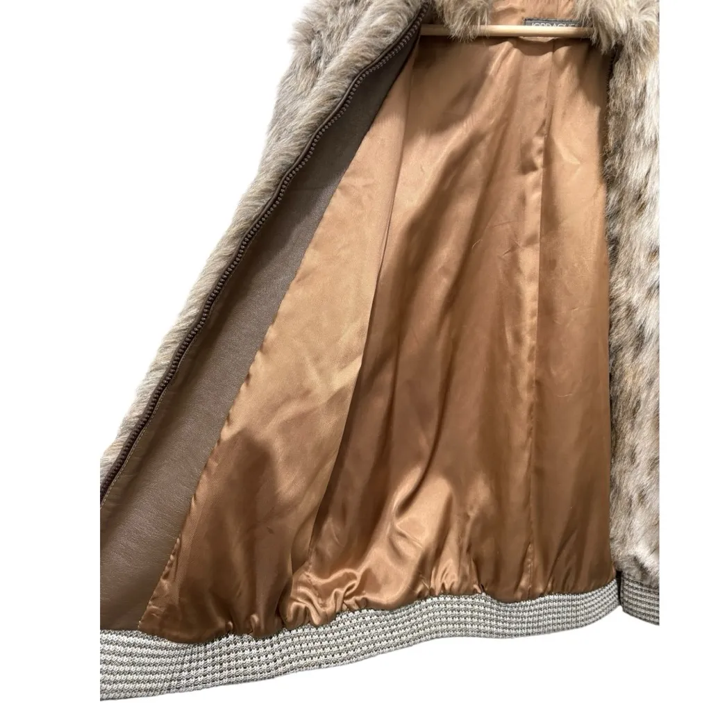 Vintage Jordache Faux Fur Jacket Size Large - Image 9